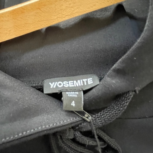James Perse Black Cropped YOSEMITE Hoodie ~ Women’s Size 4 (fits like an XL) - Picture 10 of 14
